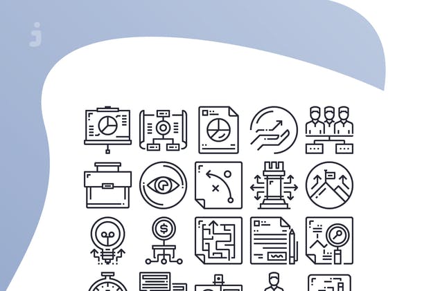 25枚商业商务主题系列图标合集 25 Business Collection icon set插图(2)