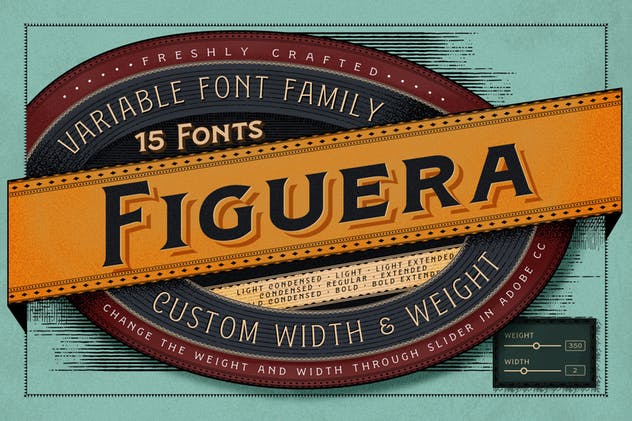 维多利亚时代复古风格衬线字体 Figuera Variable Fonts插图(1)