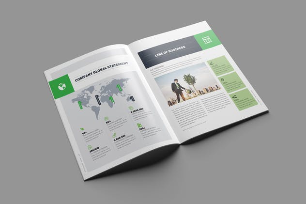 高端品牌企业宣传杂志/画册/商业提案设计模板 Brochure插图(3)