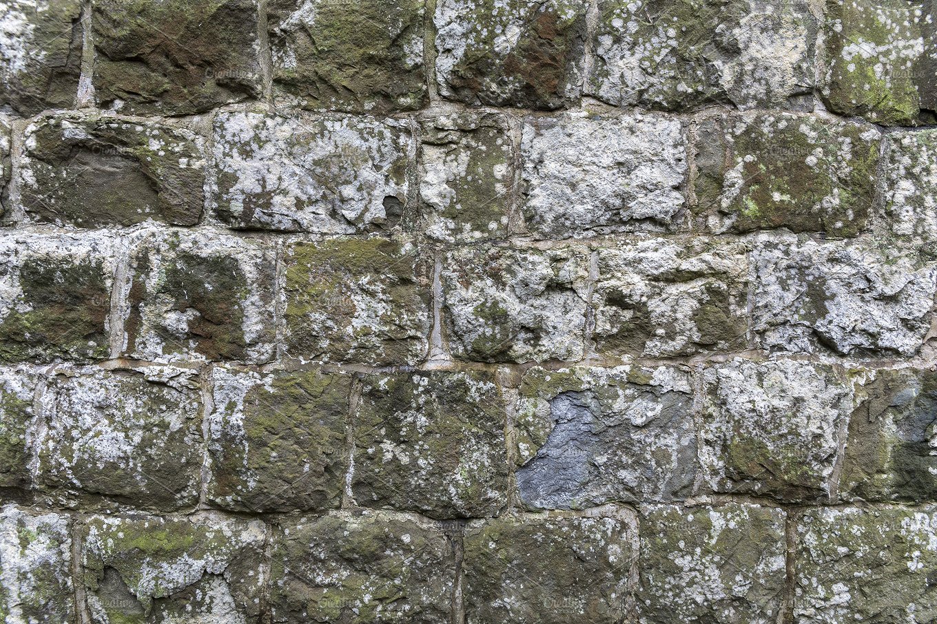 高分辨率石材砖墙结构纹理背景 Highres Stone Brick Wall Texture插图