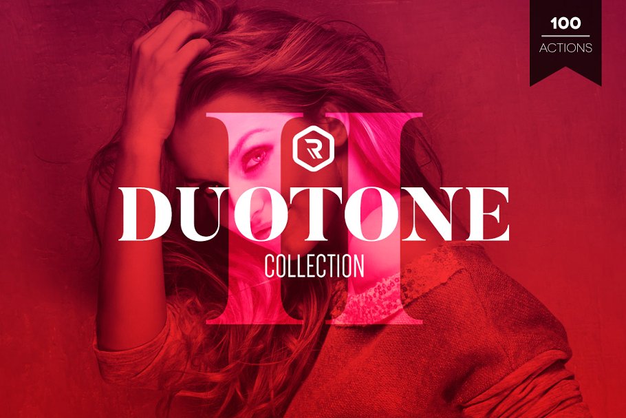 100款双色调照片效果处理PS动作 Duotone Collection II PS Actions插图