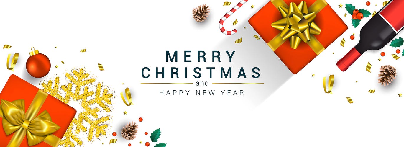 圣诞节&新年祝福主题贺卡设计模板v3 Merry Christmas and Happy New Year greeting cards插图(8)