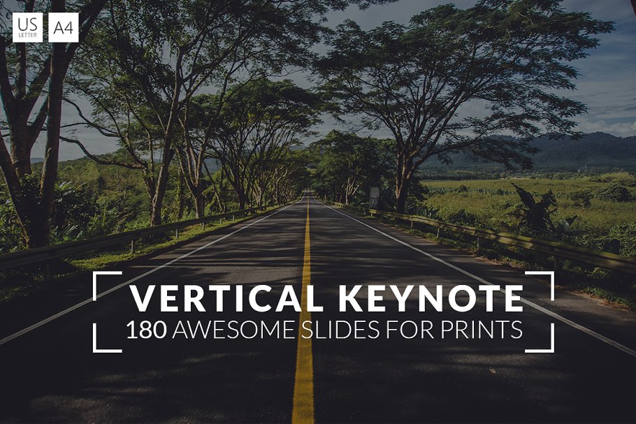 180页简约时尚风格Keynote幻灯片模板 Vertical Keynote插图