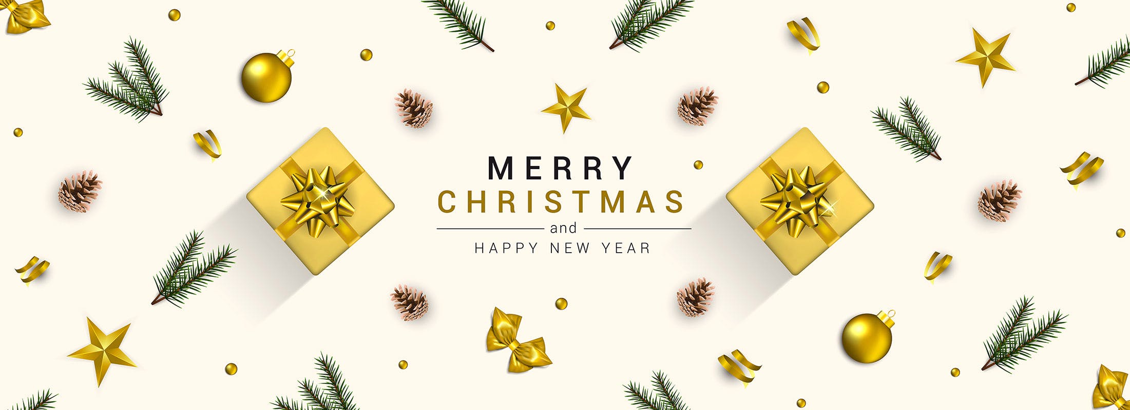 圣诞节/新年祝福主题贺卡设计模板v1 Merry Christmas and Happy New Year greeting cards插图(6)