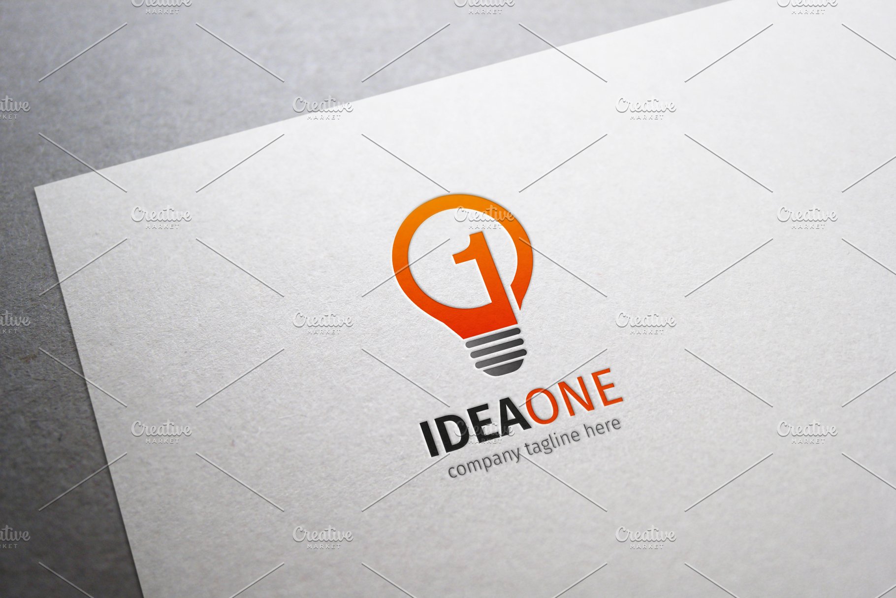 创意灵感主题Logo模板 Idea One Logo插图(2)
