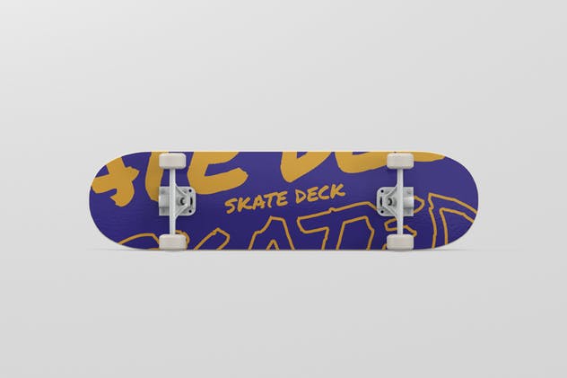 极限运动滑板图案设计样机 Skateboard Mockup插图(9)