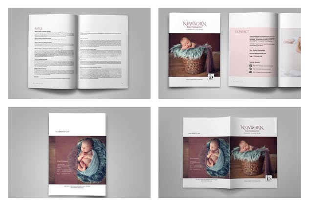 婴儿儿童摄影服务产品手册模板 Newborn Magazine Complete Pricing Guide插图(14)