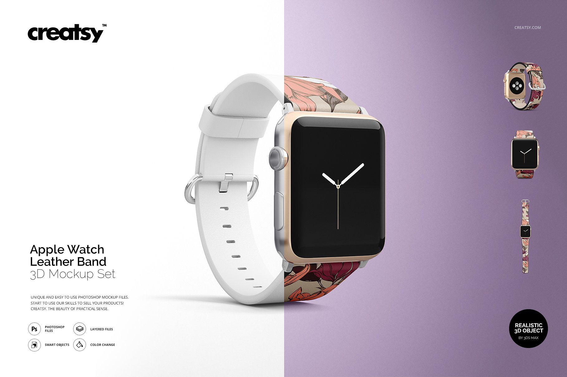 非凡图库下午茶：高品质的Apple Watch表带展示模型Mockup下载 1.27 GB[psd]插图