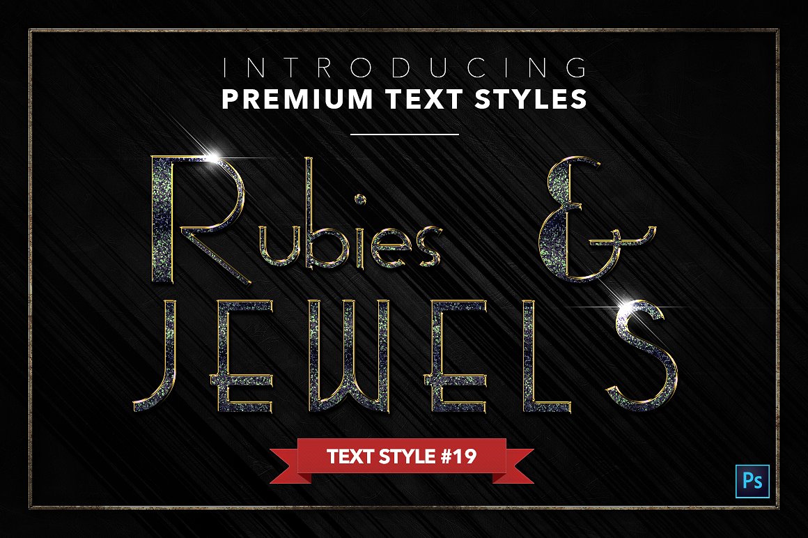 20款红宝石&珠宝文本风格的PS图层样式下载 20 RUBIES & JEWELS TEXT STYLES [psd,asl]插图(19)