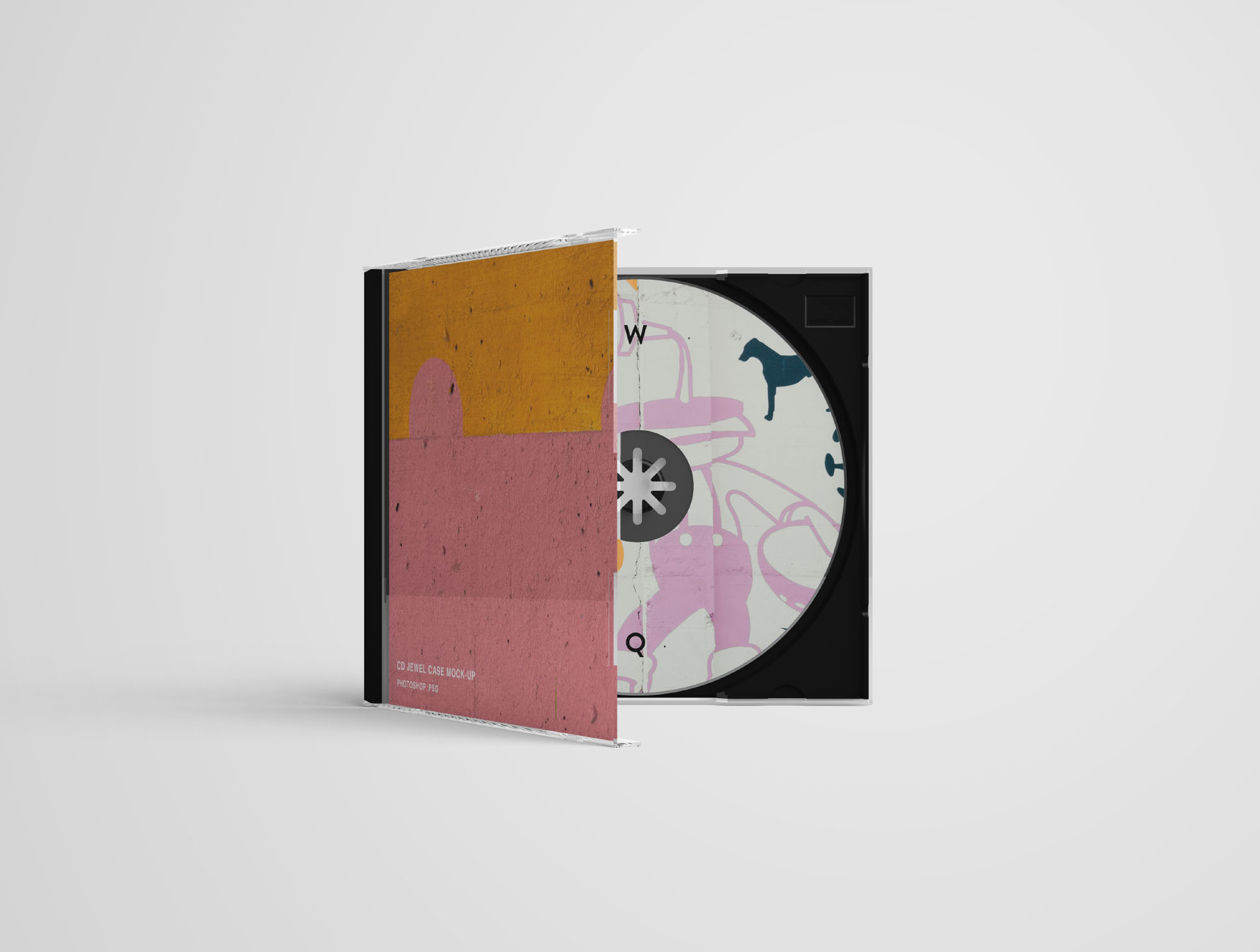 音乐CD光盘&包装盒封面展示样机插图(10)