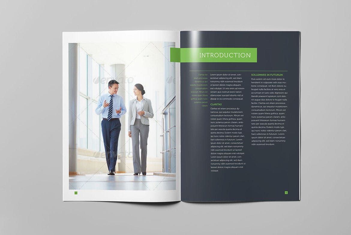 公司宣传册/企业画册设计INDD模板 Corporate Business Brochure插图(2)