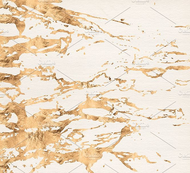 金色接缝条纹大理石纸张纹理 Golden Seams Marbled & Striped Paper插图(2)