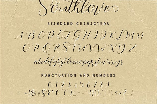 创意手写英文书法字体下载 Southlove Script Font插图(5)