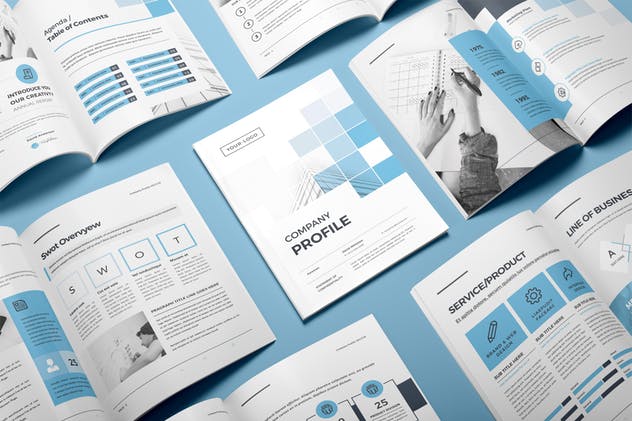 公司企业品牌宣传画册设计模板 Company Profile插图(1)