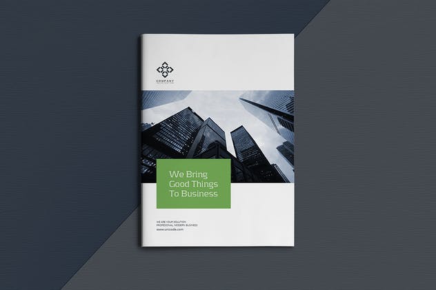 高逼格企业宣传画册设计模板素材 Business Brochure Template插图(1)