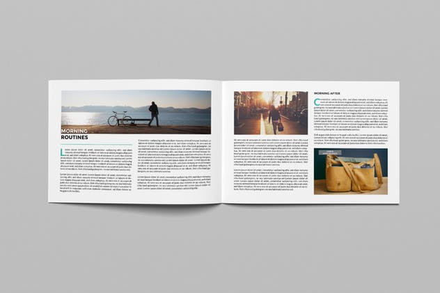 横向规格企业画册&产品目录设计模板 Landscape Magazine插图(2)