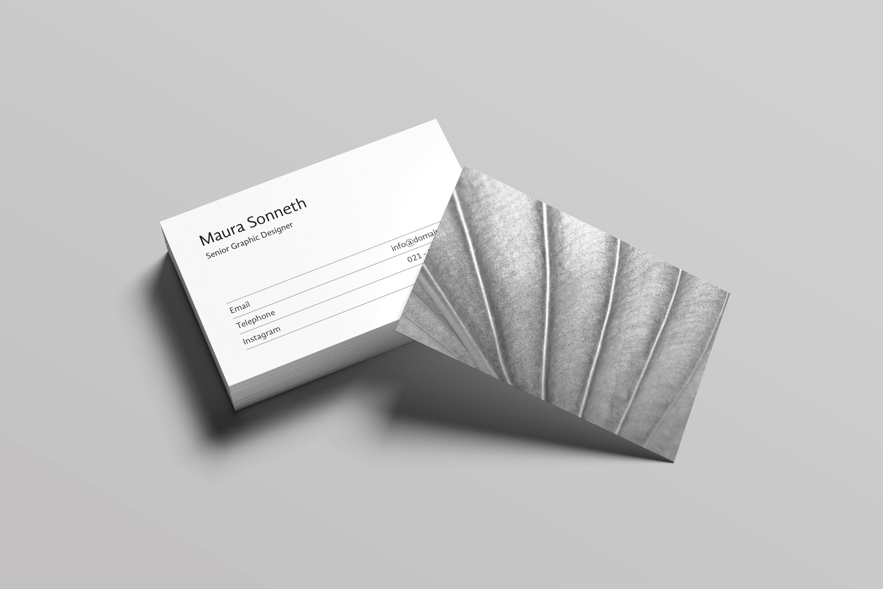 极简主义设计风格企业名片设计模板 Sonneth Business Card Template插图(1)