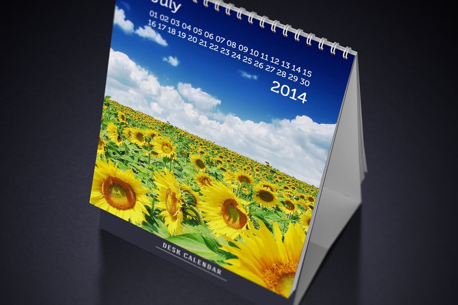 桌面台历日历样机模板 Desk Calendars Mockups插图(2)