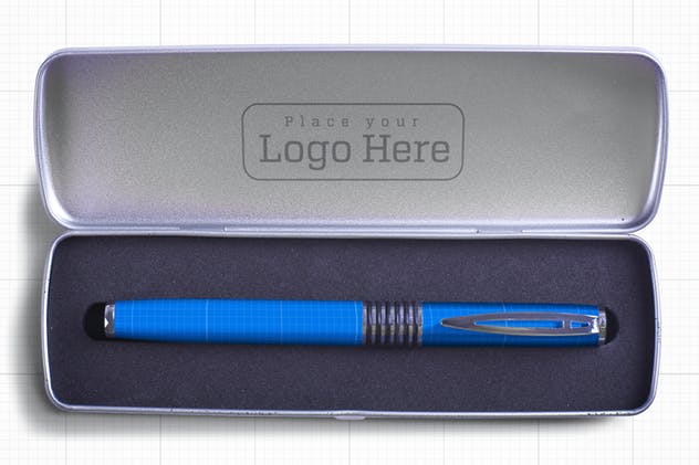 金属钢笔盒子品牌样机V.3 Pen Box Mock Up V.3插图(8)