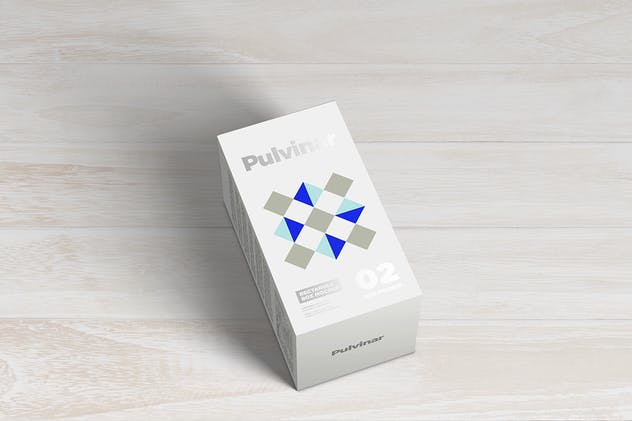 药品保健品外包装样机模板 Box / Packaging MockUp – Rectangle插图(7)