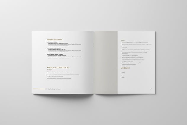 广告设计/网站设计/工业设计公司适用的产品目录画册设计模板 Graphic Design Portfolio Template插图(2)