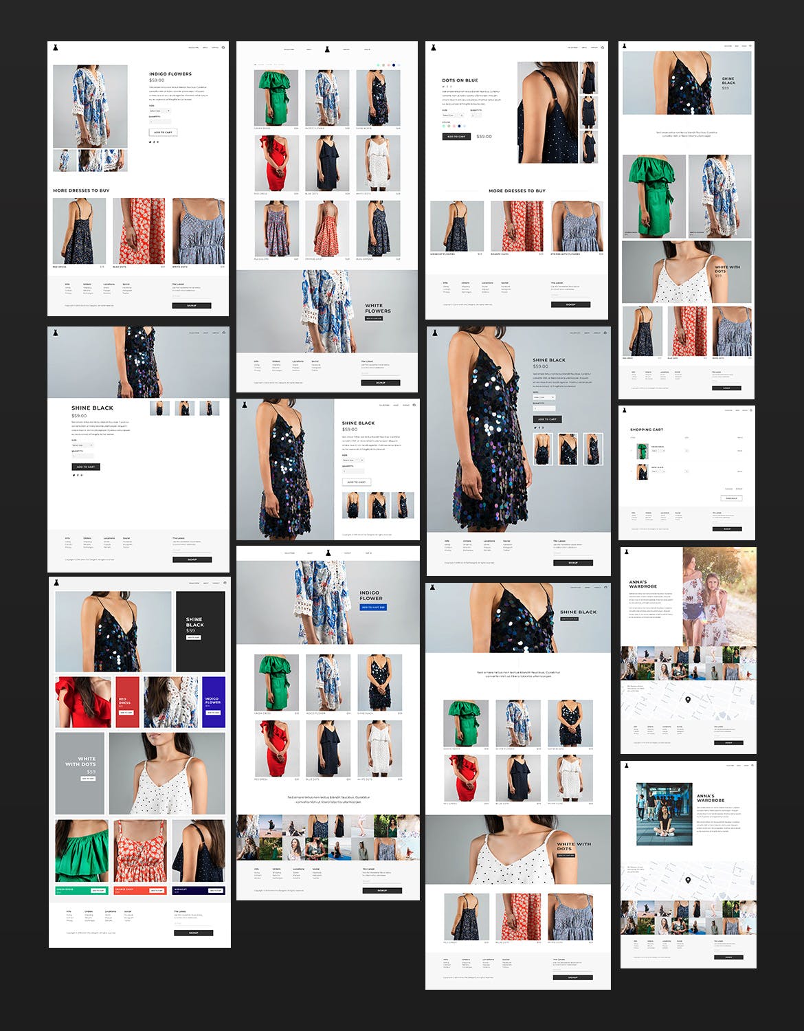 时尚服饰网上商城平台UI设计套件 E-Commerce Fashion Website UI Kit插图(1)