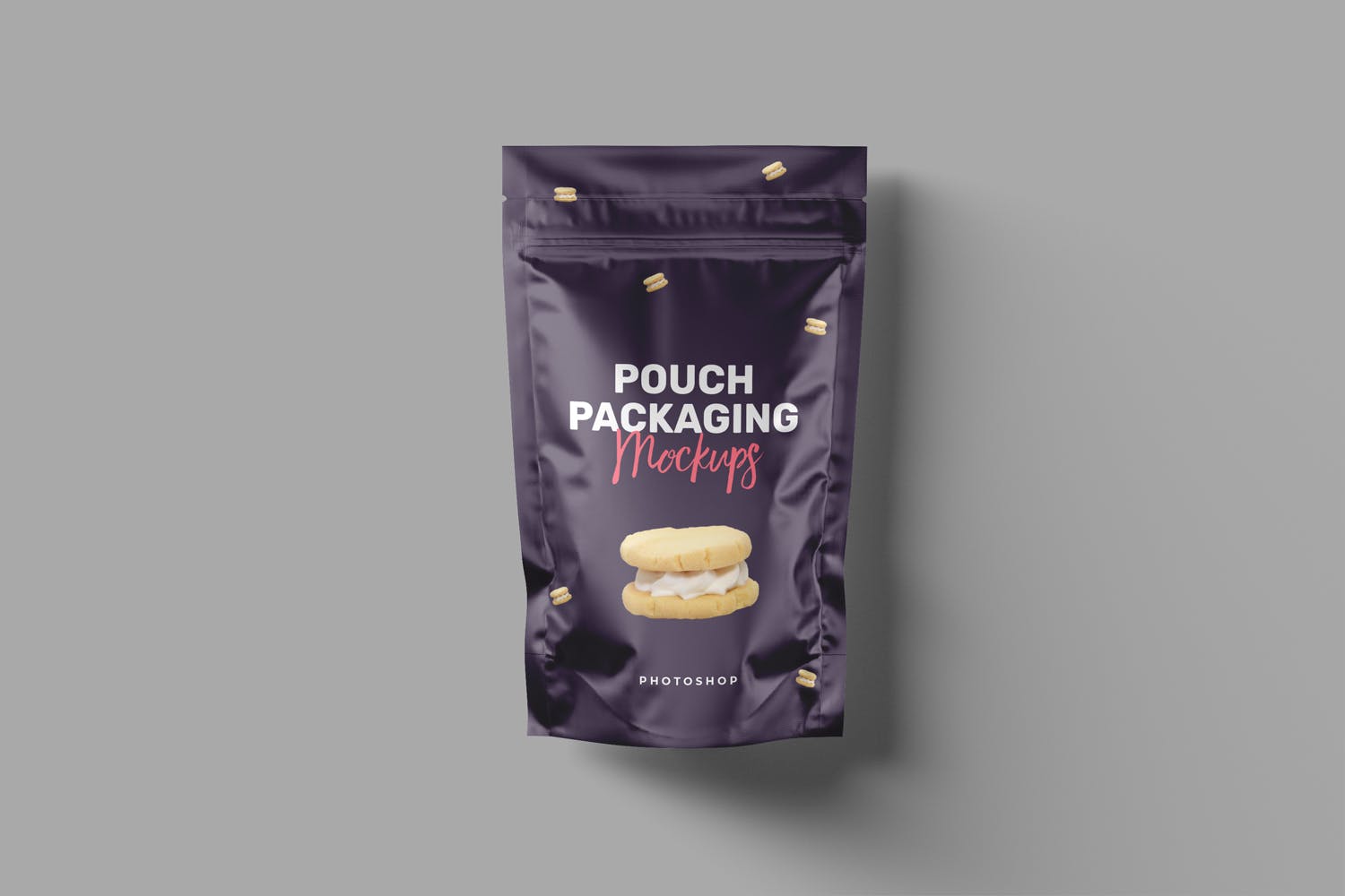 食品自封袋包装设计样机模板 Pouch Packaging Mockups插图(2)