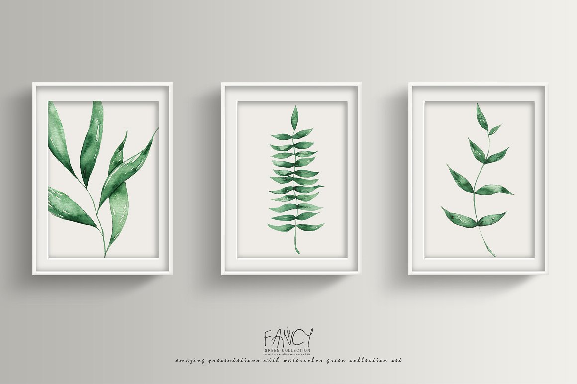 珍藏版春季手绘绿色植物素材包插图(2)