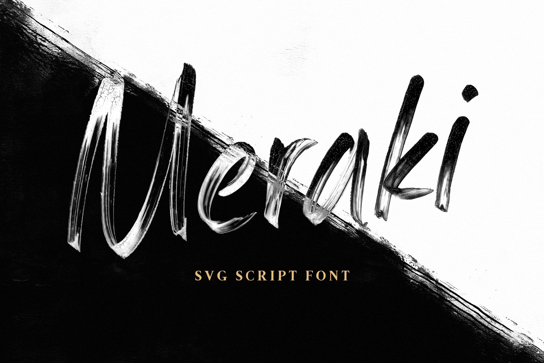 手写SVG脚本英文马克笔字体 Meraki SVG Script Font插图