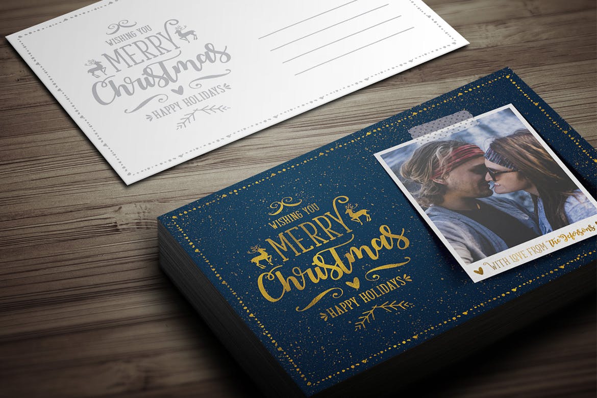 圣诞节照片贺卡设计模板 Christmas Photo Card插图(7)