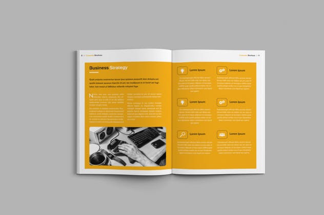 18页企业品牌形象宣传画册设计INDD模板 Pachira – Corporate Brochure Template插图(7)
