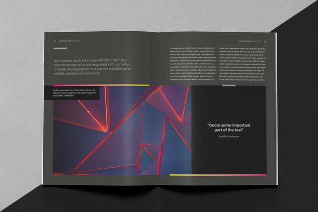 明暗对照法设计风格杂志模板 Chiaroscuro Magazine Template插图(11)