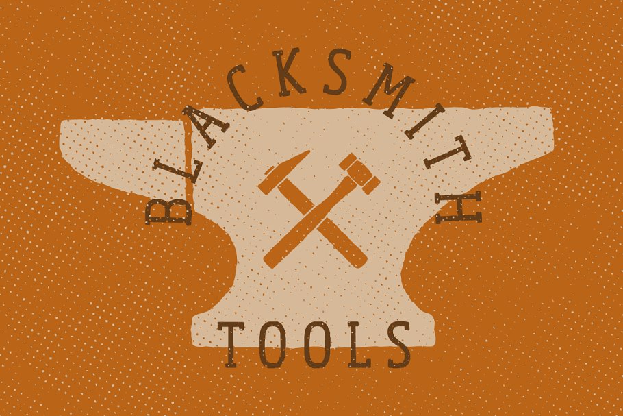 手工绘制工具图形 Blacksmith Tools – By Hand插图