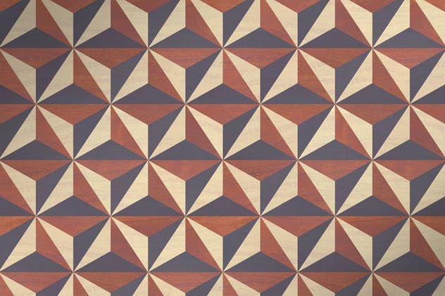 立体几何镶嵌图案素材 Geometric Marquetry Patterns插图(7)