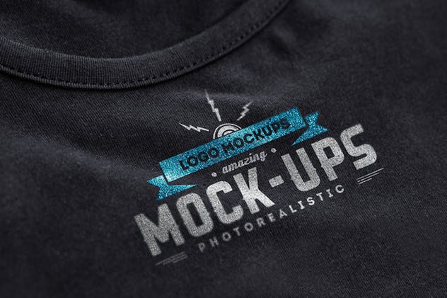 服装缝纫风格Logo样机v1 Logo Mock-Ups / Vol.1插图(2)