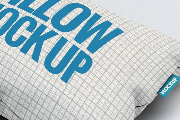 织物头枕靠枕印花设计样机模板 Fabric Pillow Mock-Up插图(6)