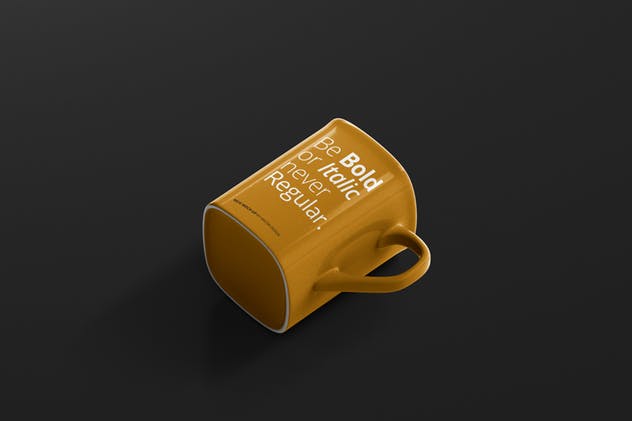 方形马克杯咖啡杯样机展示模板 Mug Mockup – Square插图(11)