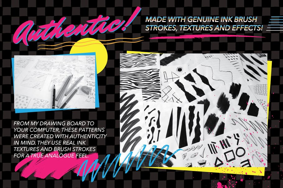 追忆1980s年代图案纹理 1980s Seamless Patterns插图(2)
