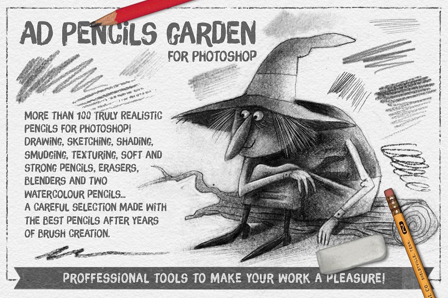 超级ps铅笔笔刷大合集 The Pencils Garden插图