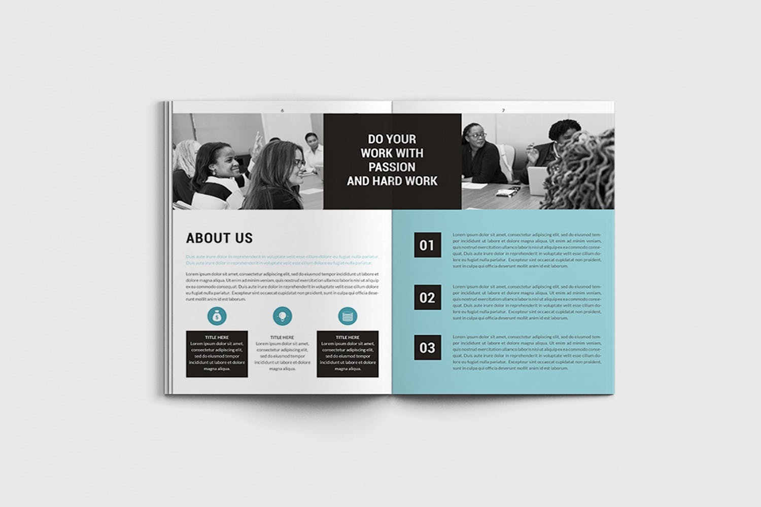 市场营销规划方案/计划书设计模板 Marketita – A4 Marketing Brochure Template插图(3)