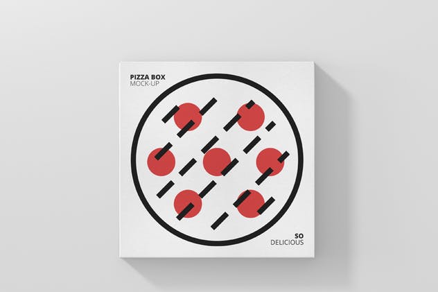 披萨配送外带包装设计样机模板 Pizza Box Mock-Up – Supermarket Edition插图(5)