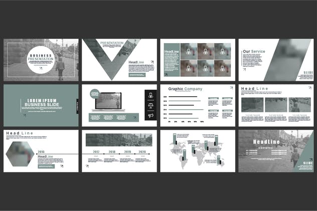 白色主题背景企业营销PPT模板下载 Powerpoint Templates插图(3)