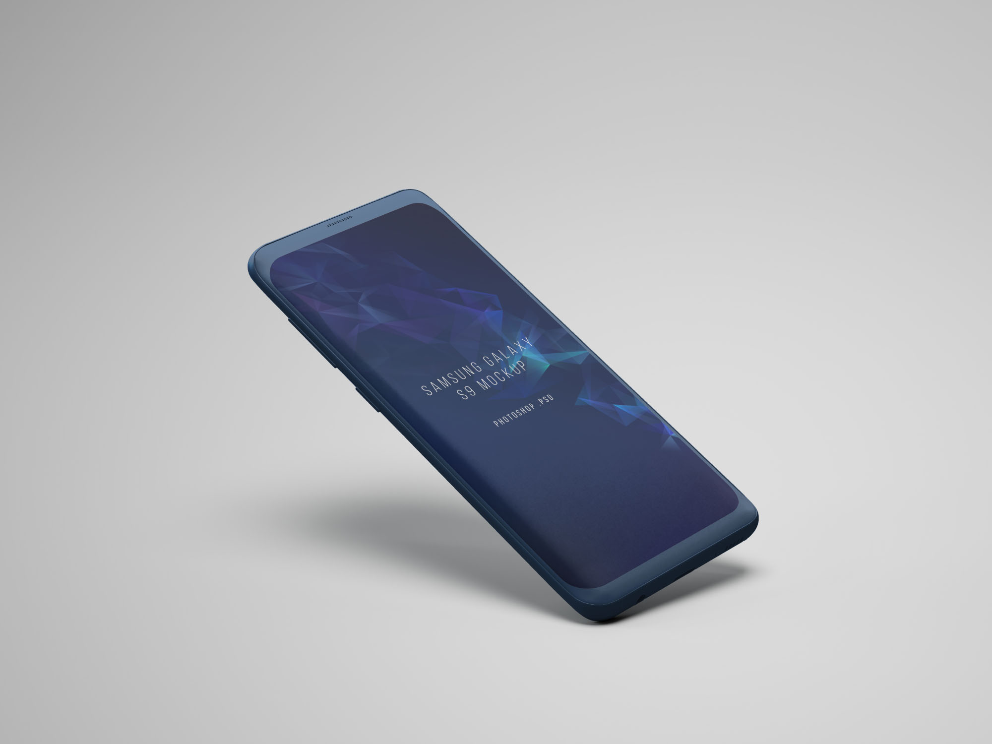 三星S9手机屏幕设计预览样机 Samsung S9 Phone Mockup插图