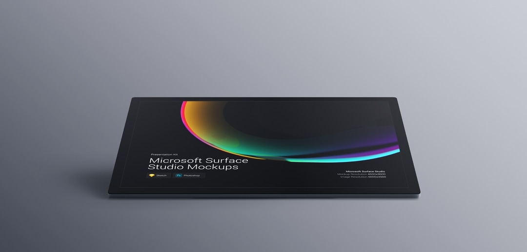 超级主流桌面&移动设备样机系列：微软一体机 Surface Studio 样机&场景 [兼容PS,Sketch;共3.83GB]插图(9)