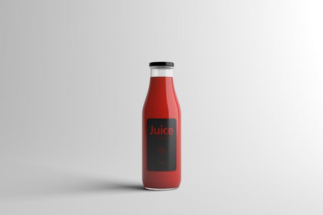 果汁玻璃瓶外观设计样机模板 Juice Bottle Packaging Mock-Up插图(11)