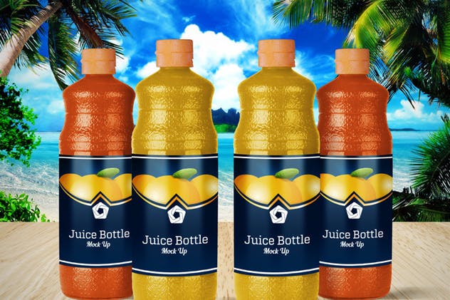 果汁饮料瓶外观包装样机v4 Juice Bottle V.4插图(7)