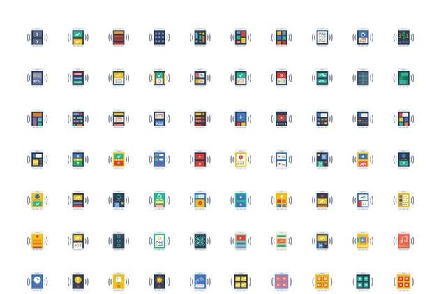 400枚用户界面UI设计图标集v1 Prettycons – 400 User Interface Mobile Icons Vol.1插图(1)