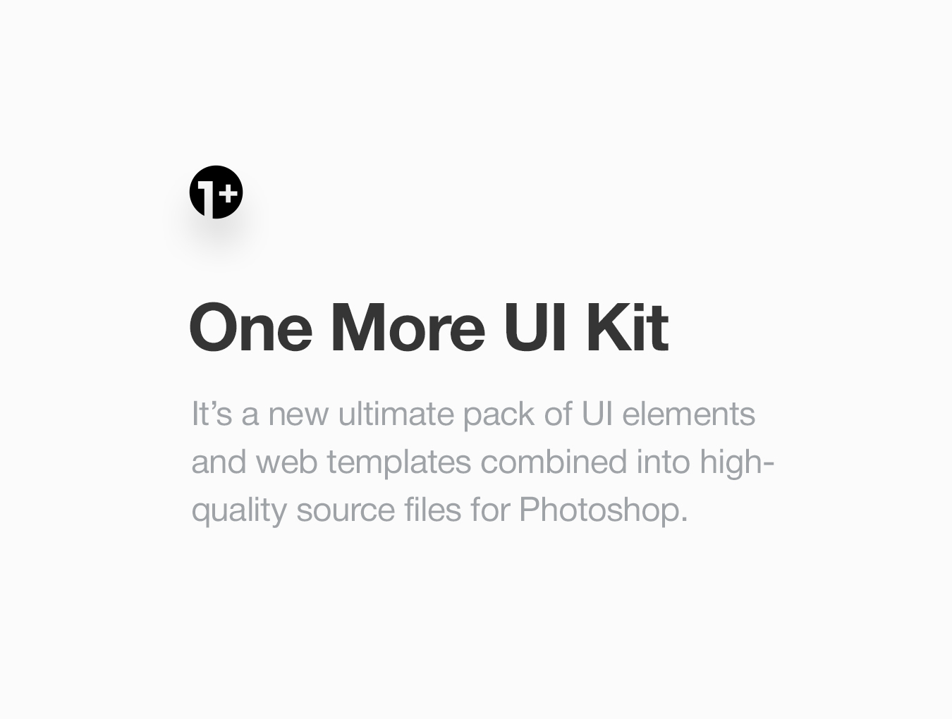 手机端+网页端设计 UI 套件 One More UI Kit（100个预设计层+5 PSD 案例）插图