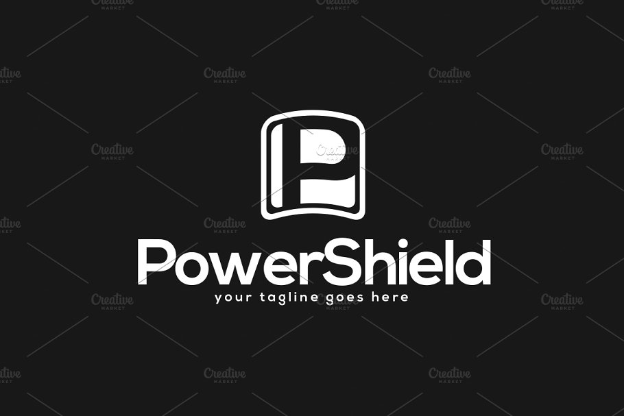 电源保护护盾主题Logo模板 Power Shield Logo Template插图(4)