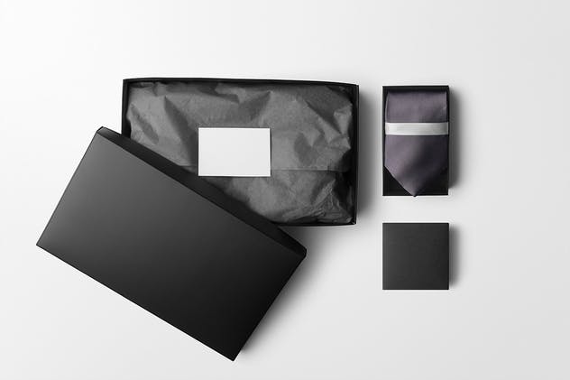 高雅黑包装盒子样机v3 Box Packaging Mockups Vol. 3插图(2)
